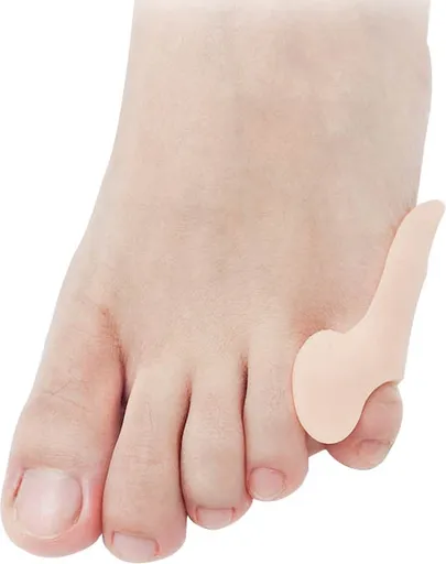 Silicone Toe Corrector Little Toe | Toe Spreader | Little Toe Protector | 1 Pair | Beige