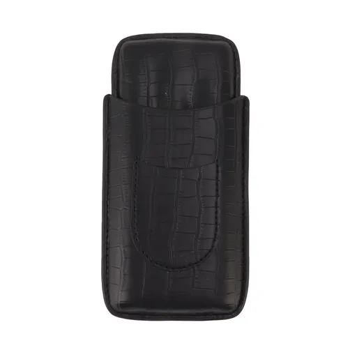 Cigar Holder Portable Tight Stitching Colorfast Lightweight 3 Finger Cigar Humidor Case for Travel Home