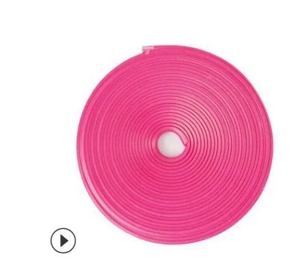 Ning zhi Car Wheel Hub Anti Scratch Strip 8m Black Pink (8.1m rolls)