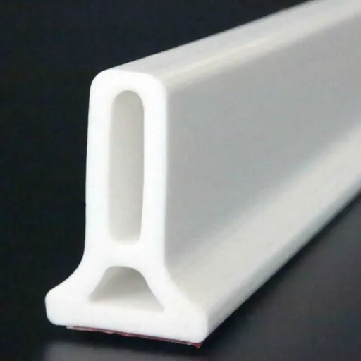 Foldable Shower Barrier Water Retention Dam White, 1 m