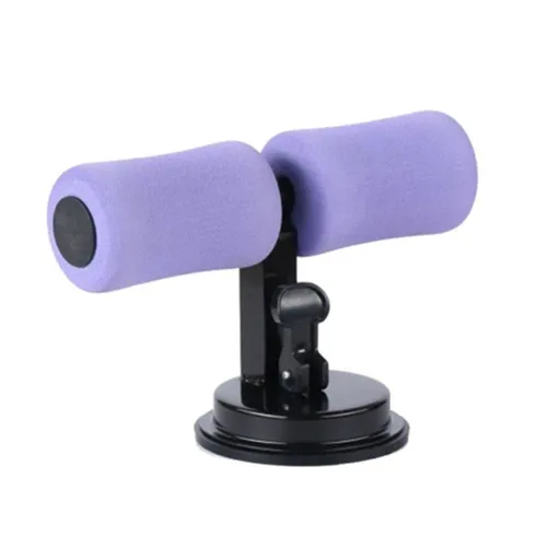 Household Fitness Equipment Height Adjustable Sit-Up Auxiliary Machine With Suction Cup - Purple