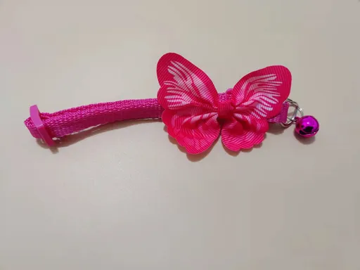 Pei Pet Beibei Cat Collar Flowers Adjustable Polyester Rose Red