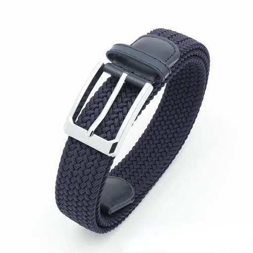No-Hole Elastic Woven Belt, Unisex Comfortable and Versatile, Strong Elasticity Anti-Loosening, Breathable and Skin-Friendly No Sweating, Essential for Outdoor Sports and Daily Commute, A Casual Style Choice/Blue:M code