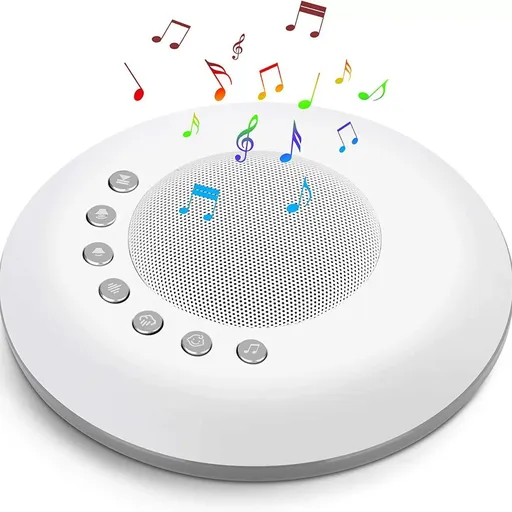 White Noise Machine for Kids, Sound Machine Baby with Ambient Night Light, Soothing Sounds Sleep Noise Ideal Gifts for Kids Adults Bedside Travel Nursery