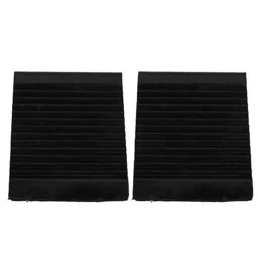 Black Rubber Car Wheel , Heavy-Duty Garage Parking Block for Secure Vehicle Stability
