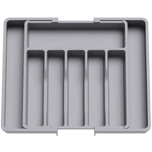 ware Drawer Organizer, Expandable Utensil Organizer for Kitchen Drawers, Adjustable Cutlery and Flatware Tray