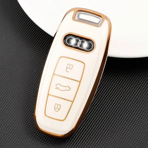 Color My Life Audi Key Case TPU White