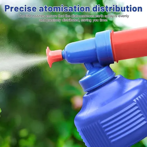 Dalang Diatomaceous Earth Powder Sprayer, Large Hand Pump Atomizer for Dry Dust, for Garden Chicken Coops, Easy Clean Versatile Dusting Tool