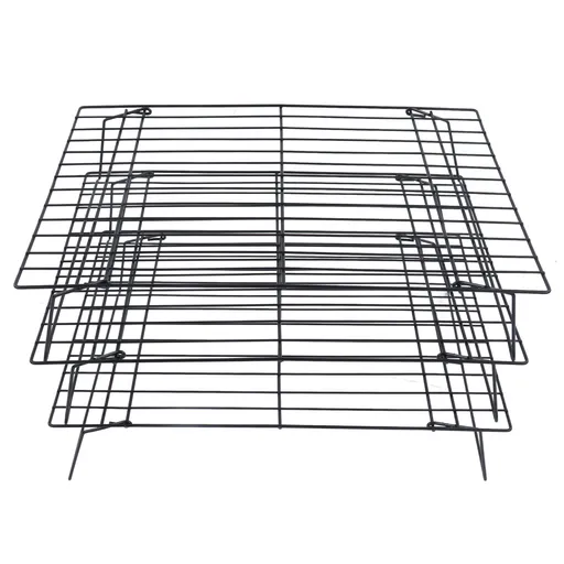 13 Inch Iron Baking Rack 3 Layer Non Stick Cooling Racks for Cooking Baking Cake Biscuits