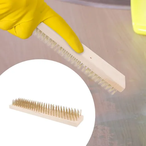 Floor Scrubbing Brush for Yard and Tile Cleaning, Beige Cleaning Brush, 1 Set for Home and Outdoor Use