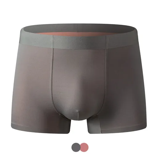 100 Pcs Modal Men Underwear Antibacterial Breathable... Brown Coke tea XL