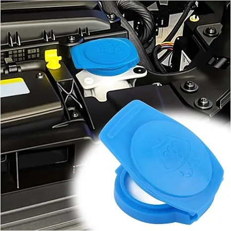 2Pcs Washer Fluid Cap,OEM#3Q0955455 Windshield Wiper Fluid Cap,Essential Car Accessories Windshield Washer Reservoir Cap Compatible with Volkswagen Atlas GTI Jetta 2019-2021