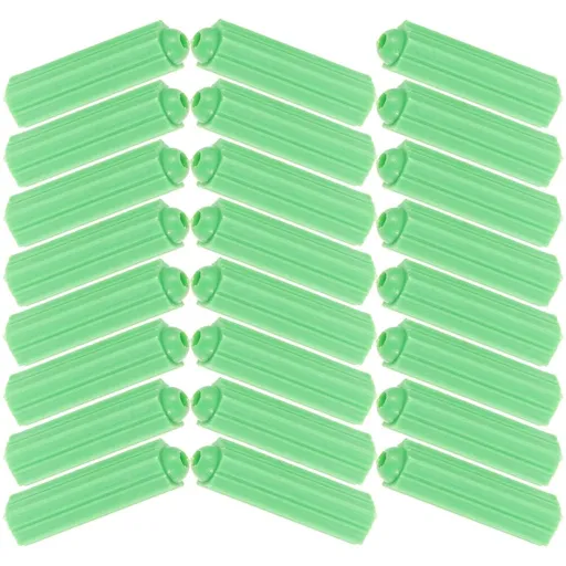 100Pcs Heavy Duty Green Plastic Drywall Anchors for Gypsum Concrete Brick Wallboard Use