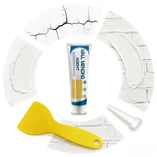 Efficient Drywall Repair Kit with Scraper, Wall Mending Agent, Wall Spackle Repair Kit for Hole Filler & Crack Repair, White Spackle Wall Repair Paste, DIY Home Fix