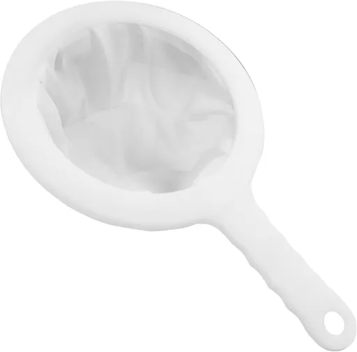 1 Pcs Fine Nylon Mesh Strainers 200 Mesh Fine Filter Spoon 5.7" Plastic Sieve with Handle, Sieve Filter for Food Tea Juice Coffee Milk Yogurt Soy Liquids