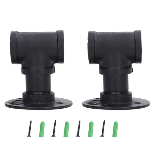2Pack Wall Mounted Wine Bottle Rack Wine Hanging Holder Water Pipe Design with Mounting Screw for Storage