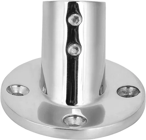 7/8'' 60 Degree Stainless Steel Boat Round Base Handrail Fittings
