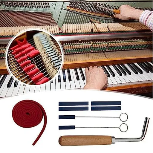 Professional Piano Tuning Kit, Tuner Hammer Mute , Lever Tools