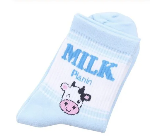 Hod Health & Home Strawberry Milk Socks - Blue Cow Milk