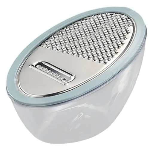 Cheese Grater With Containe,Vegetable Slicer,Stainless Steel Graters,Multi Purpose Graters For Kitchen,Stainless Steel Cheese Shredder,Potato Slicer,Cheese Shredder,Kitchen Gadgets,(A,4.13x7.67 in) D
