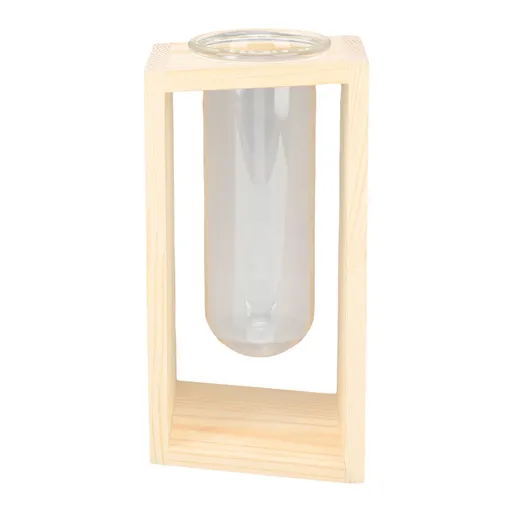 Glass Test Tube Plant Terrarium Multipurpose Innovative Hand Crafted Desktop Plant Terrarium for Hydroponic Plants Logs