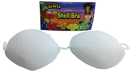 SHELL BRA Costume Party Hawaiian Hula Beach Dress Top Tropical Mermaid