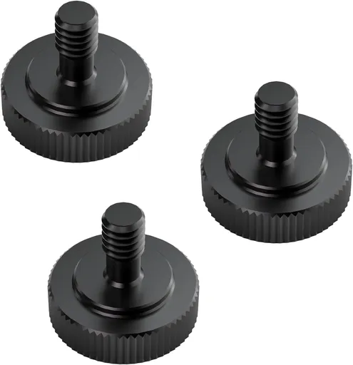 T10 tripod folding base screws for LED Light Fixture, Suitable for T10 Series Lights，3 Packs
