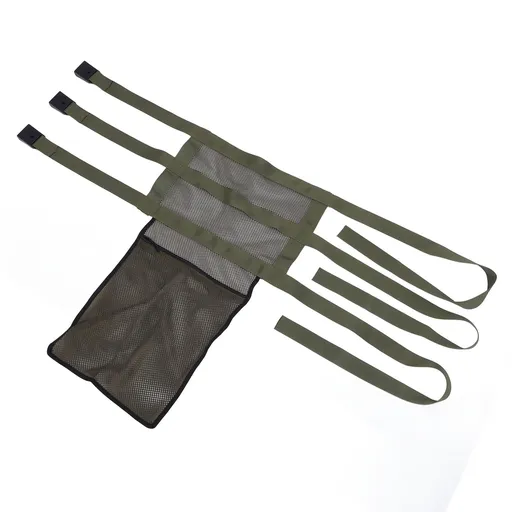 Universal Treestand Seating Mesh Fabric 3 Adjustable Locking Buckles Tree Stand Seating Replacement with Storage Pouch Green