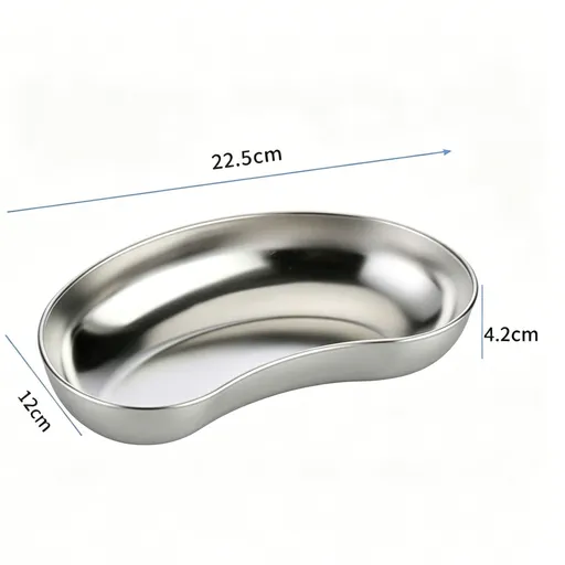 Deep Large Kidney Tray 304 Stainless Steel 2pcs