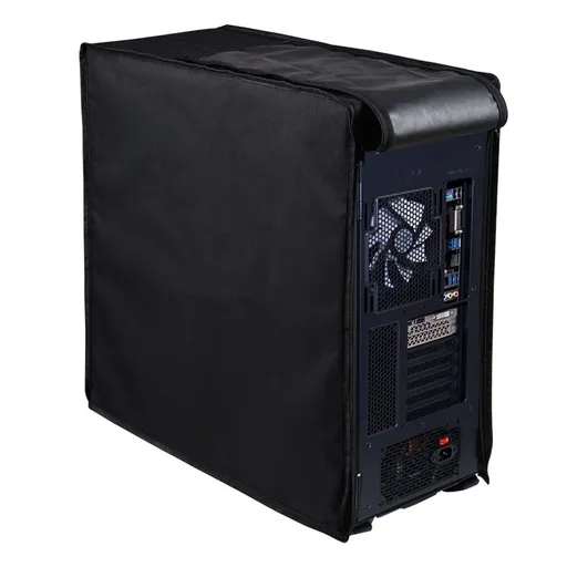 Desktop Host Dust Cover Protector, Waterproof Desktop Mid-Tower Computer Host Dustproof Cover Full Case with Zipper, Anti-Static