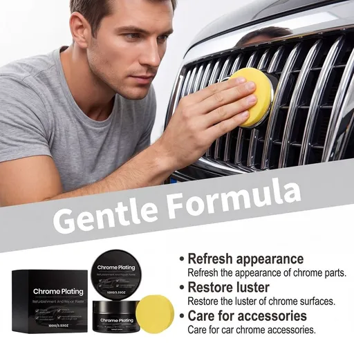 Car Metal Polish, Brilliant Shine, Easy to Use, for All Uncoated & Unplated Metals Including Aluminum Wheels, Stainless Steel Trim and Exhaust Tips, Brass & More
