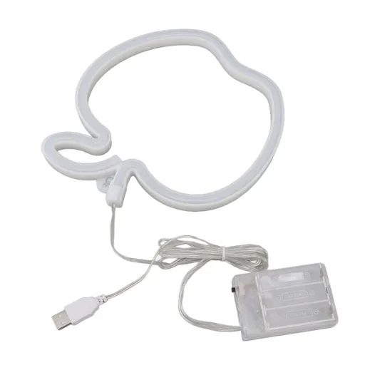 LED Neon Sign Fruit Style USB Battery Powered High Safety Widely Used Red Neon Light for Bedroom Party Backyard