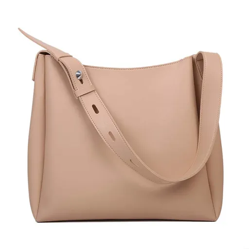 Khaki 2-Piece Women's Bucket Bag Set - Vintage Large Capacity Shoulder Tote & Crossbody Bag (Commuter Style)