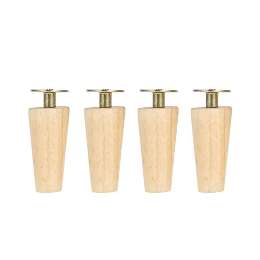 4 Set Wooden Furniture Legs Kit 8/15/20cm Height Replacement Furniture Feet Heavy Duty Table Legs Straight Sloping Sofa Legs with Screws for Home Office Sofa Couch Chair Bed Table Cabinet