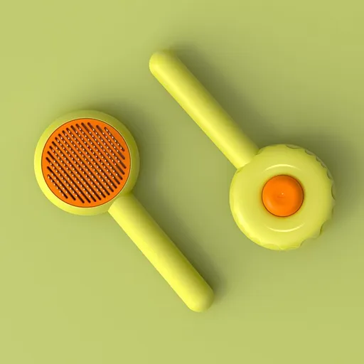 Pet Grooming Brush for Cats and Dogs, Self-Cleaning Brush for Removes Loose Undercoat, Mats,and Tangled Hair, Shedding