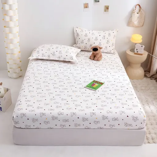 Yuan sheng Home Textiles Cartoon Dog 40s Cotton. Cartoon white bear 150*200cm standard model
