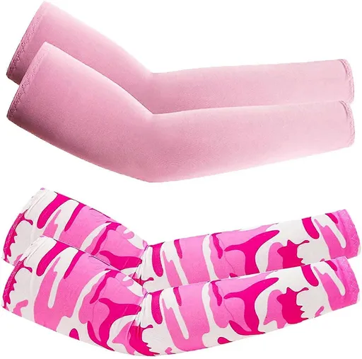 Cooling Arm Sleeves Anti-UV 38cm Black White Gray Blue Pink Yellow Light Purple Violet Skin Color Camouflage Blue Camouflage Green Camouflage Army