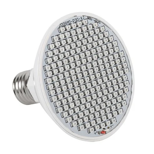 24W 200-LED Plant Grow Light E27 Hydroponic Flower Veg Growing Lamps 85~265V