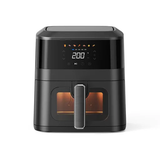 1400W 5L Non-Stick Digital Air Fryer with Clear Viewing Window