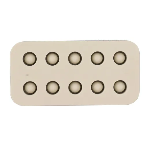 Wax Queen Grafting Cups Silicone Mold Beekeeping Beeswax Queen Cell Cups Making Mold 2 Rows 96x48x14mm