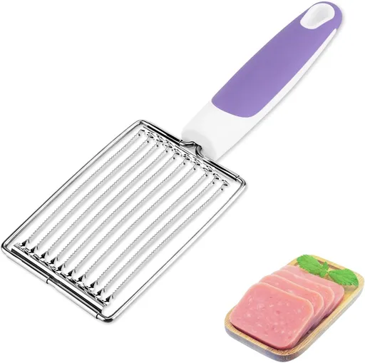 Egg Slicer - Professional Lunch Meat Slicer - Multifunctional Boiled Egg Slicer - Potato Slicer - Tomato Slicer - Ham Slicer - Fruit Slicer - Mushroom Slicer - robust - stainless steel