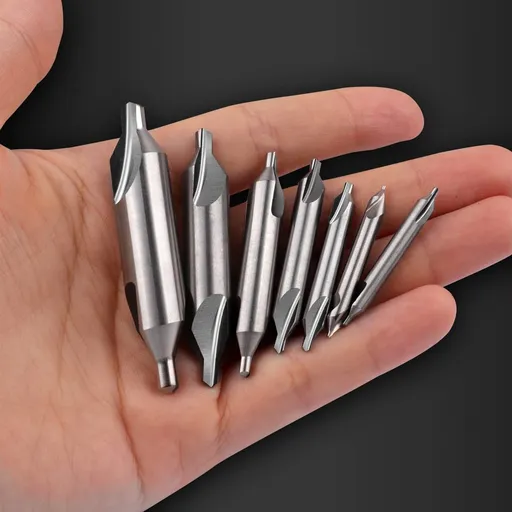 7pcs Center Drill Bits Set, M2 High Speed Steel 60-Degree Angle Countersink Drill Bit ,Size 1.0 1.5 2.0 2.5 3.0 4.0 5.0mm