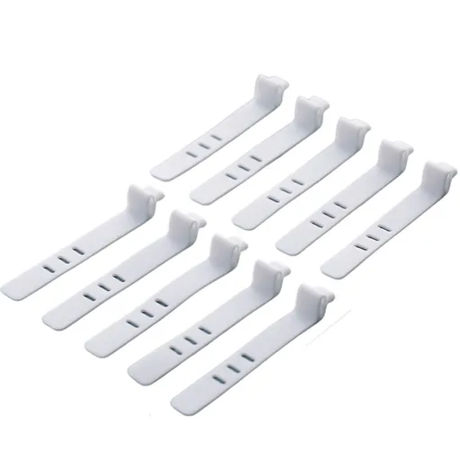 8 Grids Clear Plastic Cable Storage Box Data Cable Storage Container Save Space Cable Management Box for Storing Earrings Rings and Data Cables