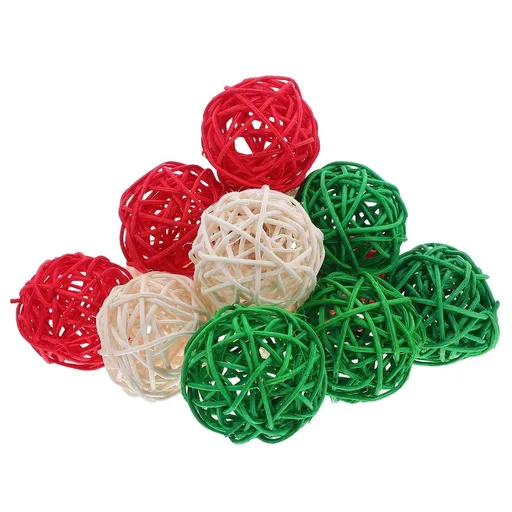 15Pcs Rattan Decorative Balls for Vase Fillers and DIY Craft Projects