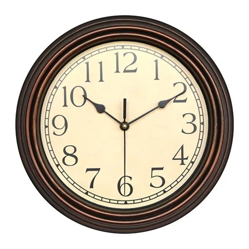 Clock Promotion Sale, Clock Vintage Rustic Wooden Wall Clock Antique Shabby Retro Home Kitchen Room Decor, Small Wooden Clock, include 1X Wooden Small Clock Bronze