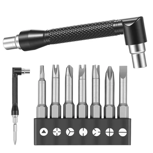 7Pcs Special Shaped Screwdriver Bit Set 1/4 inch Hex Shank CR V Steel Irregular Screwdriver U Shaped Y Type Triangular Bits for Home Repairs
