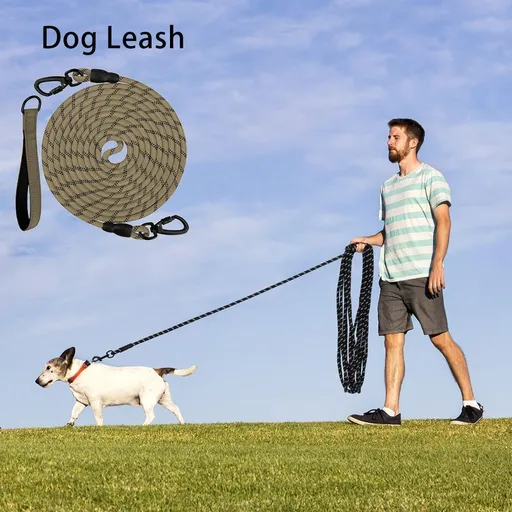 Dog Retractable Leash - Khaki, 1.0×5m