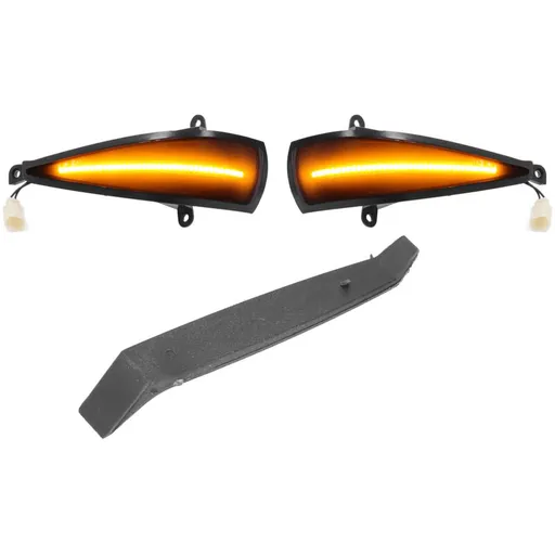 2x Dynamic LED Turn Signal Lights Yellow Mirror Mounted For Civic 8th (2005-2011) by DEBUNS