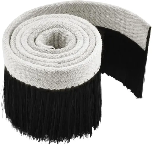 CNC Vacuum Brush, 1m x 70mm Nylon Dust Shoe Brush, Vacuum Cleaner Engraving Machine Dust Cover for CNC Router, Spindle Motor Milling Machine (Black)