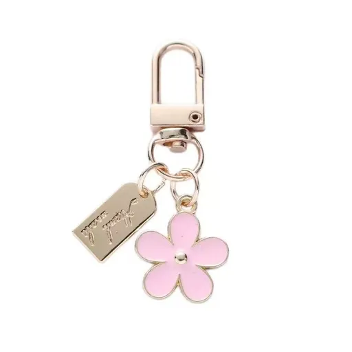 3 Pack Handbag Charms Flower Keychains for Women Enameled Keychain, Cute Accessories for Girl's Backpack, Car Key, Handbag, Purse